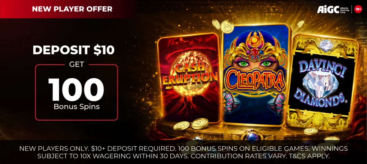 100 bonus spins at Pure Casino