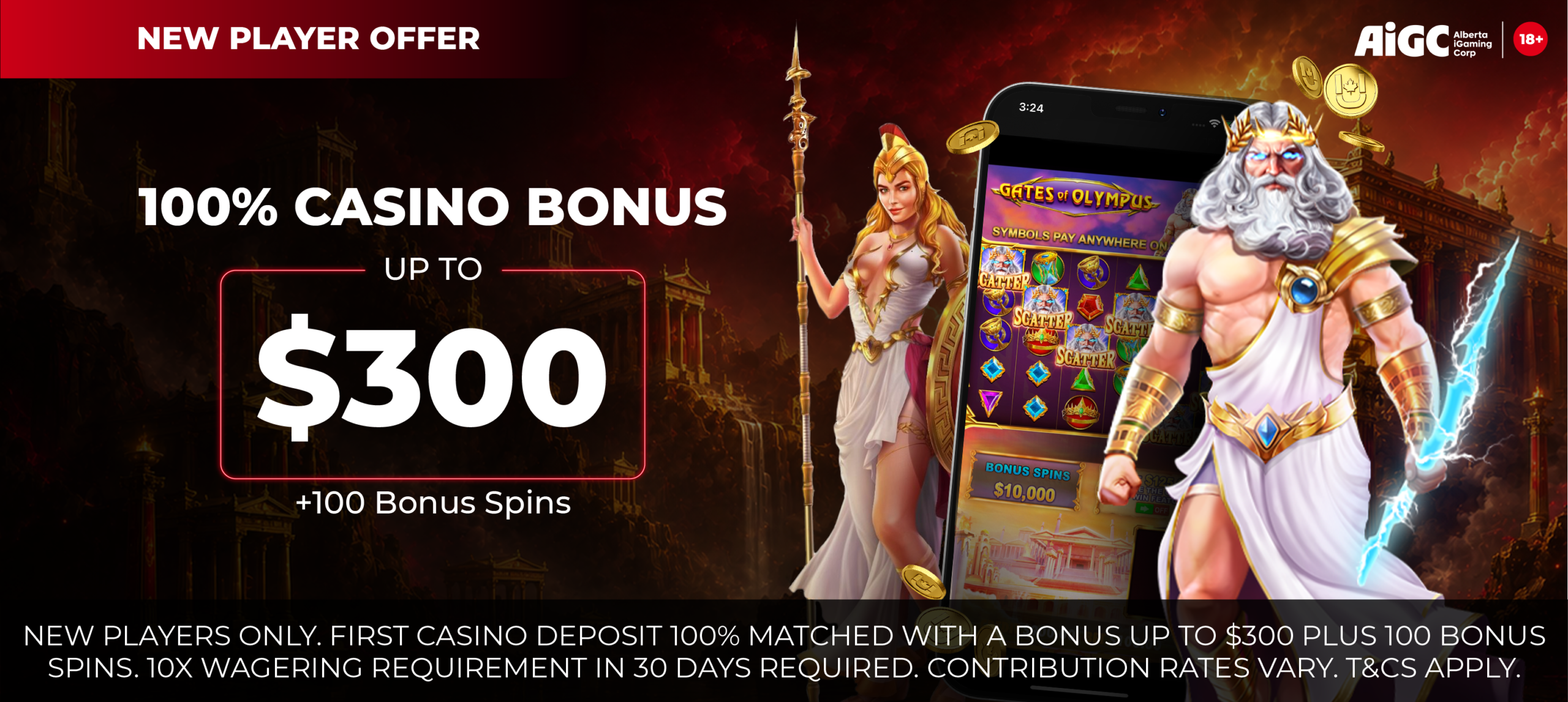 Casino welcome offer at Pure Casino
